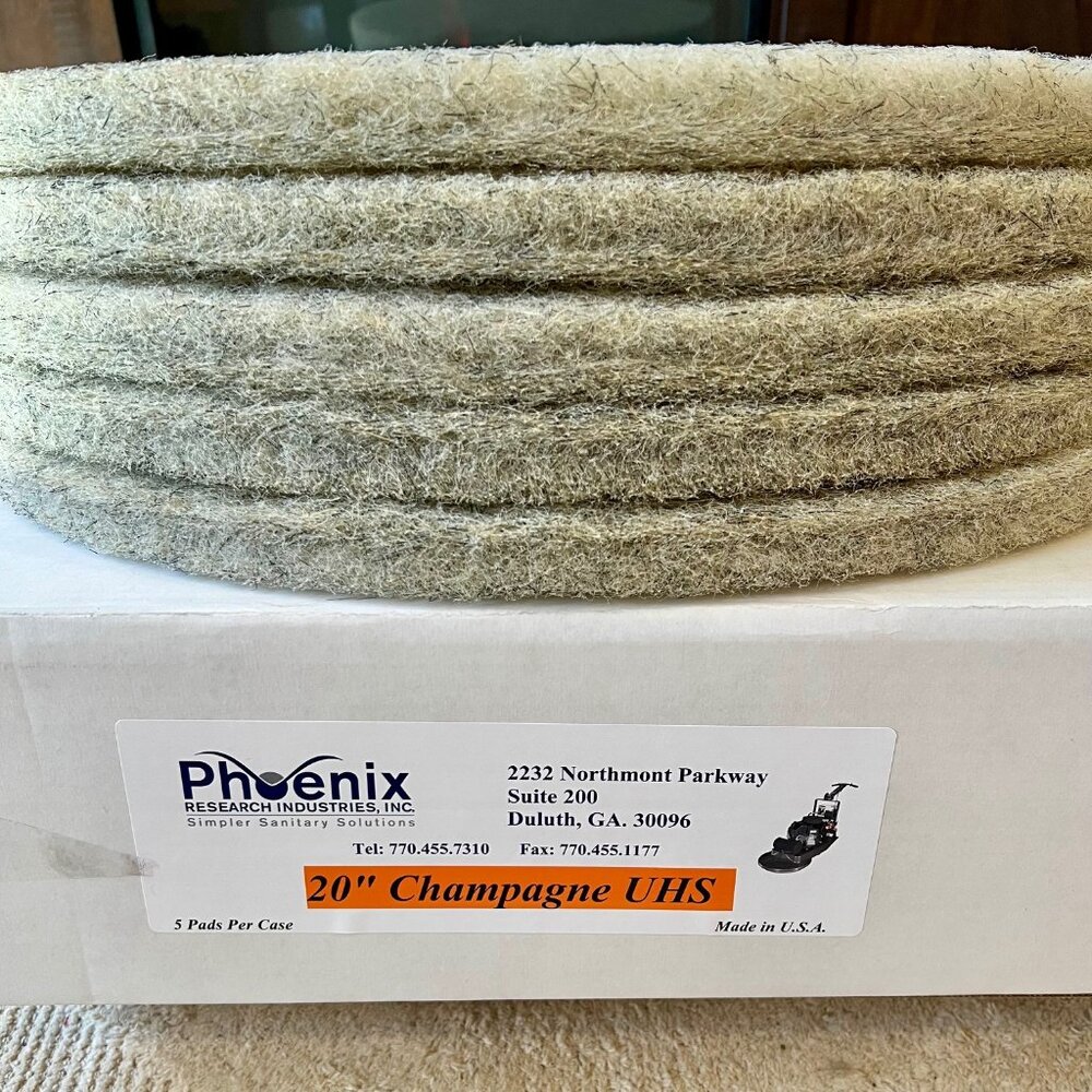 Boardwalk Polishing Floor Pads, 20" Diameter Color Champagne, 5/Carton NEW
